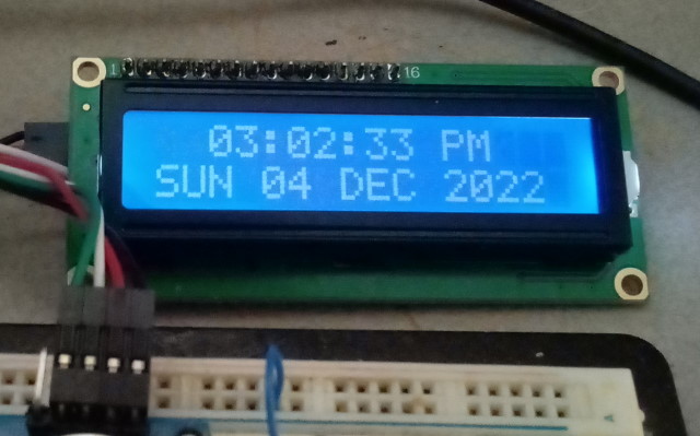 LCD Display for date.